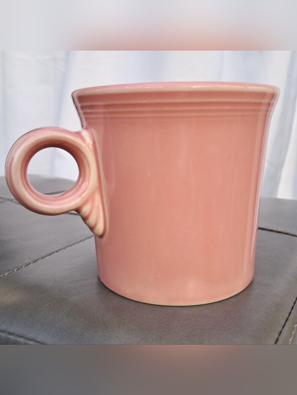 Fiestaware Pink Rose Mug | Retired Homer Laughlin Pink Coffee Cup